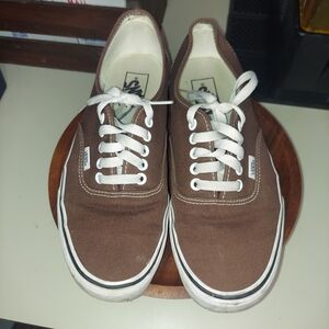 Vans Brown Canvas Sneakers